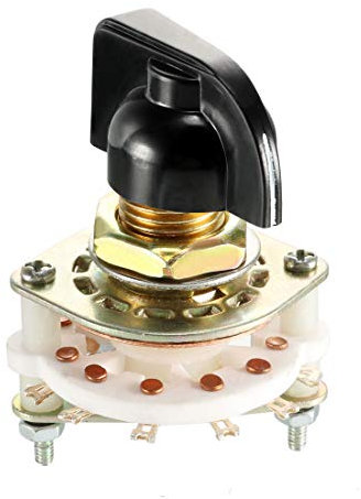 sourcing map 1P6T 1 Pole 6 Position Selectable 1Deck Band Selector Rotary Switch with Plastic Knob