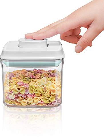 iChewie - BopTop (1 Stück) Luftdichter Lebensmittelbehälter - Kanister mit Mechanischer Silikondichtung - BPA-Frei - 500ml