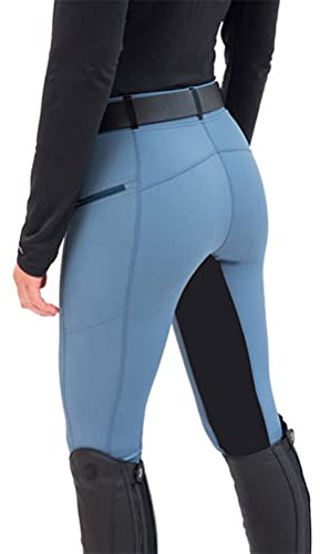 Minetom Pantalon D'Équitation pour Femmes Taille Haute pour Les Cavaliers Skinny Pantalon De Tir À l'arc Leggings avec Poche