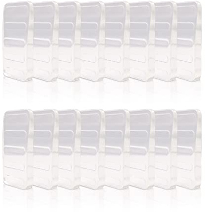 Modixun Möbel-Nivellierkeile aus robustem Gummi, rutschfest, stapelbar, für Bett, WC, Schreibtisch, 5 mm Höhe, 16 Stück