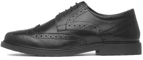 Hush Puppies Women's Verity Brogue Oxford, Schwarz, 38 EU