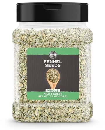 Birch & Meadow Fennel Seeds, 7.2 oz, Whole Seeds, Mild & Sweet Flavor