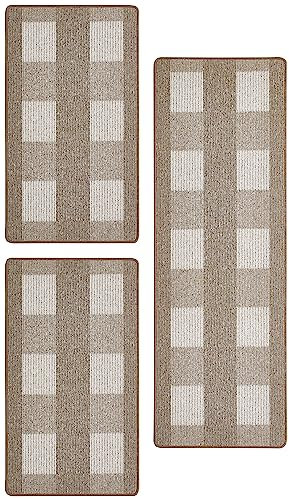 andiamo Teppich Dalia, Hellbeige, 3 teiliges Set