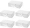 PATIKIL 10x8x3 Inch Magnetic Gift Box, 5 Pcs Collapsible Paper Party Favor Boxes with Lid and Ribbon for Wedding Valentine's Day Birthday, White