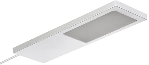 SOTECH LED-Möbelleuchte GIULIA II 2700K warmweiß silbergrau | Einzelleuchte Unterbauleuchte Schrankleuchte Vitrinenbeleuchtung