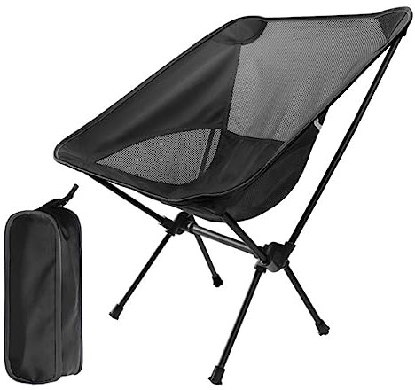 BOGAZY Campingstuhl Outdoorstuhl Klappstuhl, Outdoor-Campingstuhl, Abnehmbarer, Waschbarer Angel-, Picknick- Und Grillstuhl Klappstuhl Faltstuhl Angelstuhl(D)