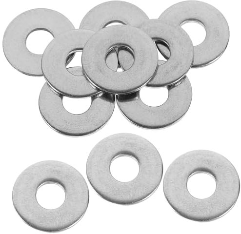 ULTECHNOVO 50stücke Flache Edelstahl-unterlegscheiben Befestigungsscheiben Für Schrauben Und Bolzen Dichtungen Aus Edelstahl Für Allgemeine Reparaturen Und Wartung Pack