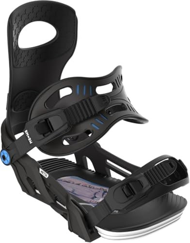 Bent Metal Metta - Fijaciones de snowboard para mujer, talla M/L: US W 9+, color negro
