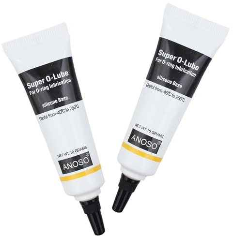 Grasso Al Silicone 2 Tubetti Da 10g per Macchine Da Caffè Automatiche, Torce Elettriche, Guarnizione O-Ring