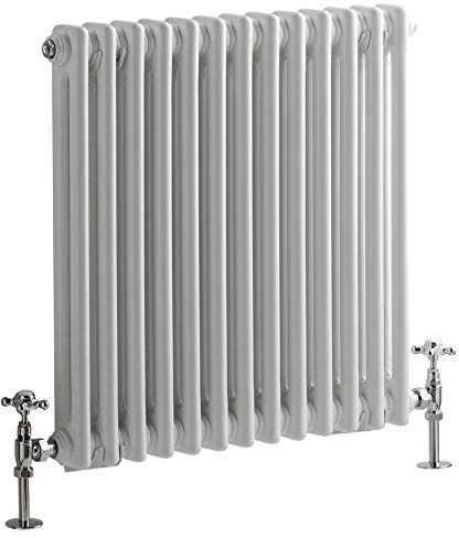 Hudson Reed Regent - Radiador en Estilo Hierro Fundido 600mm x 605mm en Blanco