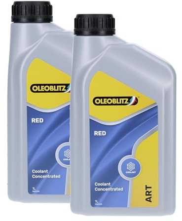 Oleoblitz Kit 2X Art Red by Petronas Liquido Refrigerante Protettivo per Radiatori - Concentrato - 2 Confezioni da 1 Litro