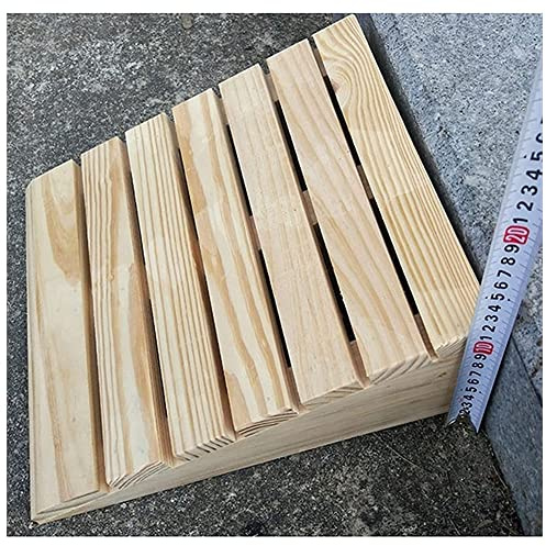 Rampe per cordoli in legno massello, rampe per soglia da 7-15 cm, portatile, antiscivolo, per garage, veranda, capannone, bacino di carico, vialetto di accesso e sedia a rotelle marciapiede