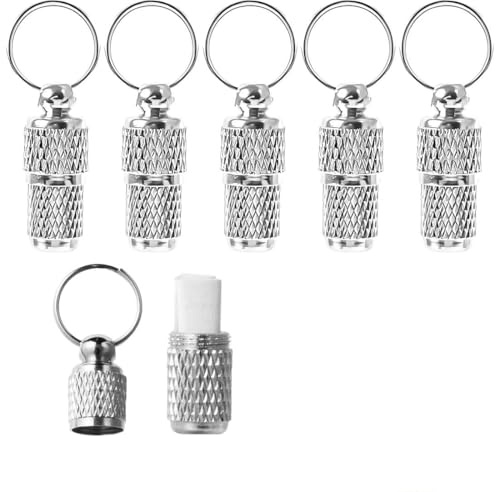 5 Stück Adressanhänger für Hunde Katzen, Katzenhalsband mit Namen, ID Tag Hundemarke Tiermarke mit Schlüsselringe, Hundehalsband Personalisiert, Adresskapsel für Haustiere, Katzen, Hunde