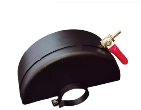 Winkelschleifer Absaugung, M10/14 Winkelschleifer-Adapter-Umrüstsatz, Flansch-Metall-Kontermuttern Schlitzen 125 150 Typ Nutmaschine Radschutzabdeckung(160x48mm m14)