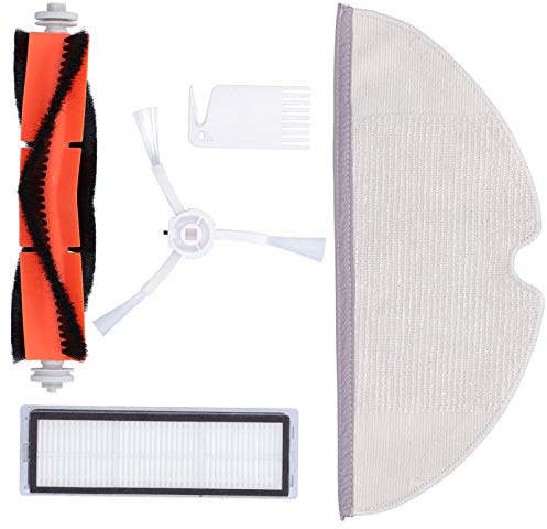 1C Kit di sostituzione della spazzatrice Spazzola principale Spazzola laterale Filtro Spazzola per la pulizia dello schermo Set di accessori per ABS di alta qualità Durevole