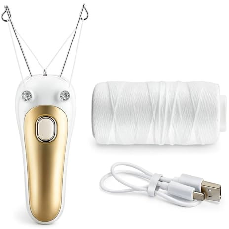 Xonna SilkGleam – Sanfte Haut, Mühelos Schön Elektrischer Haarentferner Gesicht Baumwollfaden Epilierer Damen Gesichtshaarentferner Threading