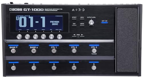 BOSS GT-1000 | Industry-Leading Guitar Effects Processor | Unmatched Sound Quality | Highly Expressive Guitar Amps Crafted with AIRD | Onboard BOSS Effects | Built-in Bluetooth | I/O Features