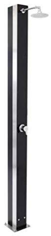 Summer Fun Solar-Gartendusche Exquisit aus Edelstahl mit Glasfront 18 L'
