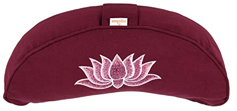 Yogabox Yogakissen Halbmond Basic Lotus Stick Multicolor, aubergine