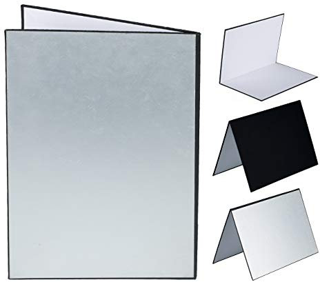 TARION Light Reflector Cardboard 3 in 1 Food Photography Reflector Foldable Light Diffuser for Product Still Life Photo Shooting Still life photography(A3(16.5 x 11.7 inches))