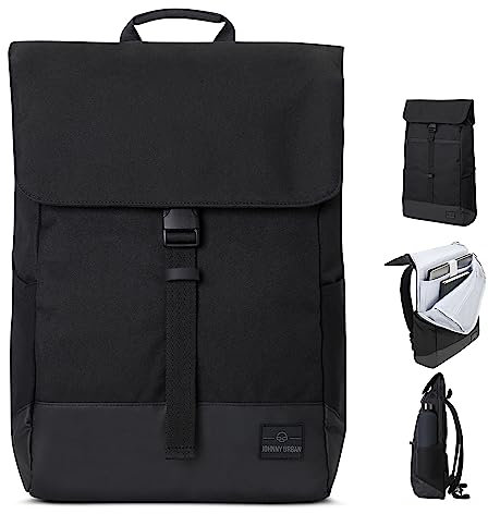 Johnny Urban Backpack Women & Men Black - Mika - Rucksack with 16 inch Laptop Compartment - Bag for Leisure, School and University - Stylish Daypack - Water-Repellent