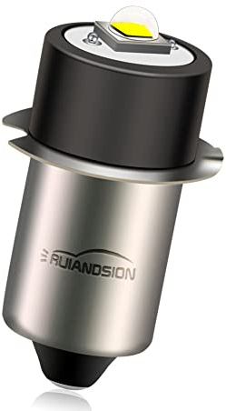 Ruiandsion LED Torch Light Bulb 5-30V P13.5S LED Bulb 6V 9V 12V 18V 19.2V 24V Replacement for Flashlight Lantern Work Light Bulb, Non-Polarity (Pack of 1)