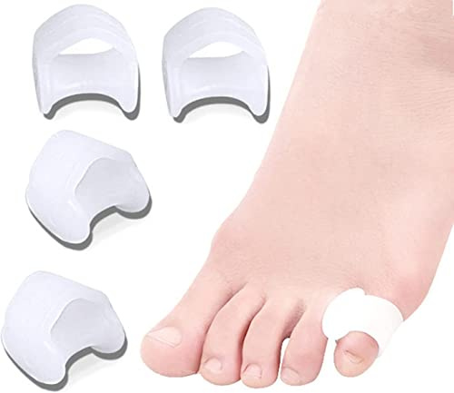Separatore Dita Piedi Mignolo Silicone, 4 Pezzi Separatori Distanziatori Mignolo, Divaricatore Per Le Dita Dei Piedi, Proteggi Mignolo, Per Evitare Sfregamenti E Alleviare La Pressione