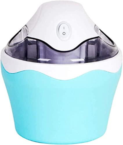 Samnuerly 500ML Ice Cream Maker Machine Home Fully Automatic Gelato Sorbet Frozen Yoghurt Machine for Kids DIY Homemade Professional Ice Cream,Blue