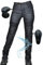 SHUOJIA Women's Slim Retro Motorcycle Jeans with Waterproof Coating - Motorcycle Racing and Riding Protective Pants for Summer,Motorcycle Jeans with Protections (Black,L)