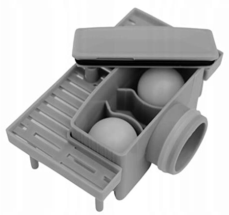 AQUA HEATING Desagüe Ducha Junta De Doble Labio Para Canal De Suelo Lineal Canal Mural Lateral Sifón NBR Para Canaleta De Ducha Con Bolas Diámetros De 36-38 mm Altura 33 mm Gris