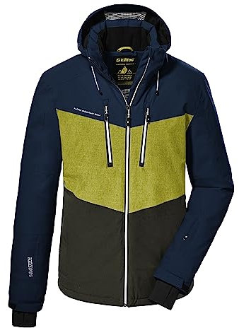 killtec Herren Skijacke/Funktionsjacke mit abzippbarer Kapuze und Schneefang KSW 45 MN SKI JCKT, dunkelpetrol, 3XL, 38699-000