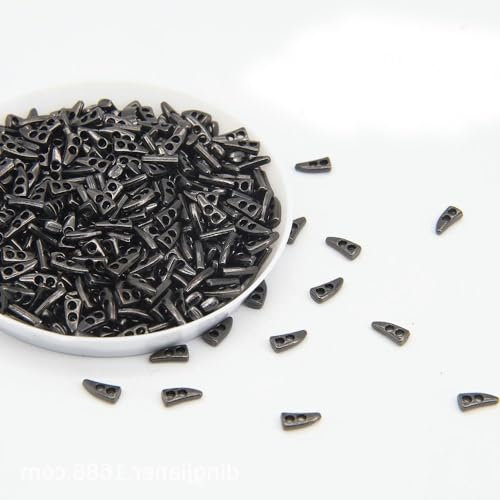 GRASKY 100 Stück 6 mm Super Mini Horn Knebelknöpfe Metall Silber Bronze Puppenkleidung Knöpfe Kleine Knöpfe für Puppenkleidung