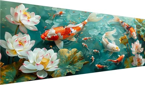 Diamond Painting XXL 250x100 cm, DIY Blume Diamant Painting Bilder, 5D Tier Diamond Painting Set, Diamant Kristall Strass Kreuzstich Painting, Diamond Painting Erwachsene für Zimmer Deko Wohnzimmer