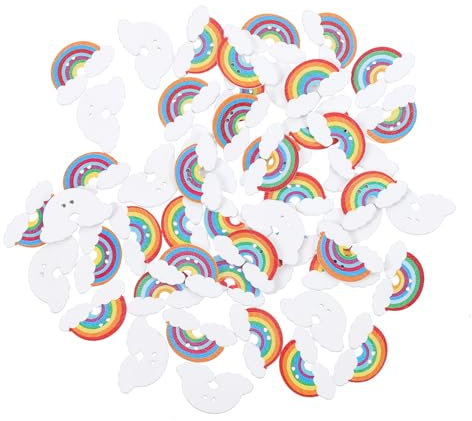TEHAUX 150stücke Bunte Holzscheiben Für -projekte Kreative Regenbogen-holzstücke Handgefertigte Bastelaccessoires Für Heimdekoration Und Schmuckgestaltung