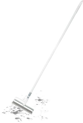 Zwxqe Scrubbing Brush | Multi- Use Floor Scrubbing Brush | Angle Adjustability Scrubbing Brush with Handle, Long Handled Scrubbings Brushes for Cleaning Patio Kitchen Bathroom 123x23x6.5cm