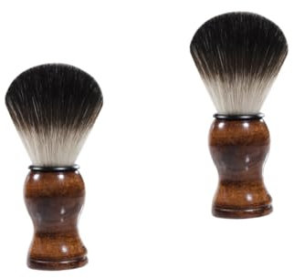 OSOLADY 2stücke Portable Beard Cleaning Brush Für Männer Nylon Rasierpinsel Mit Weichen Borsten Hautfreundlich Für Bartpflege Zu Hause Oder Unterwegs