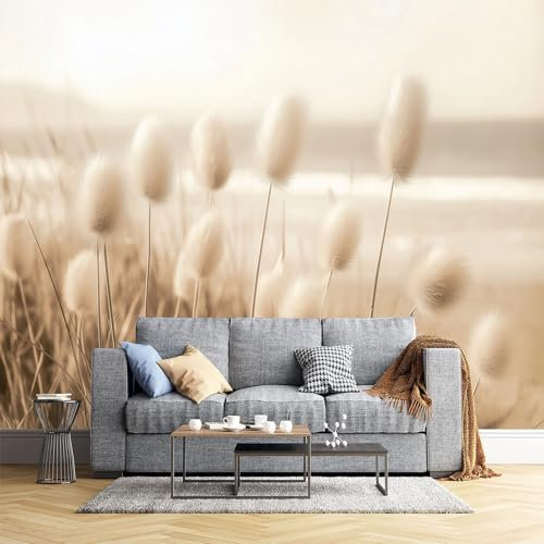 Papel Pintado Pared 3D Papel Tapiz Estética Retro De Caña Planta Fotomurales 3D Tv Fondo Pared Dormitorio Murales Papel Tapiz Moderno 260X175Cm