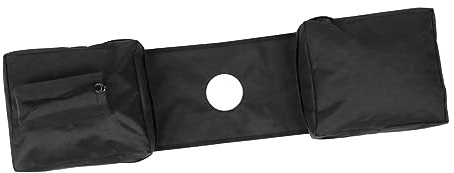 Abaodam Bolsa Delantera para Motocicletas Negra de Tela Oxford