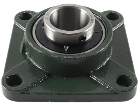 Orivin Cuscinetto a flangia quadrata con alloggiamento UCF 206 Cuscinetto a sfere UC206 per albero alloggiamento da 30 mm Cuscinetti a sfere in acciaio F206 per applicazioni industriali