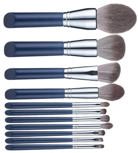 GANAZONO 11 STÜCKE Teiliges Make Up Pinsel für Frauen Professionelle Ultraweiche Kosmetikpinsel Vielseitig für Puder Foundation Lidschatten Blush für Anfänger und Tägliche Anwendung