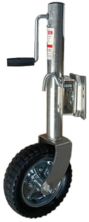 NYTFHMS Trailer Jack Wheel - Bolt-On Swivel Tongue Jack, Swivel Trailer Jockey Wheel, Heavy Duty Boat Trailer Jockey Wheel with 10 Wheels, 900Kg Telescopic Jockey Whe,10in wheel/2000lb