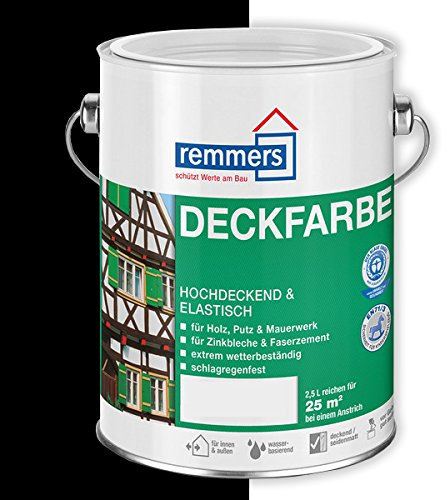 Remmers Deckfarbe (750 ml, schwarz)