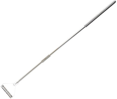 Favourall Aquarien Scheibenreiniger 90cm Edelstahl Klingenreiniger für Aquariumscheiben Aquarium Algen Schaber, mit 6cm Extra Breit Auswechselbaren Klingen (Silber)