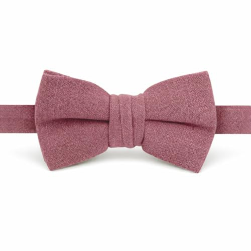 Spring Notion Herren-Fliege aus Leinen-Mischgewebe, Chianti, Einheitsgröße