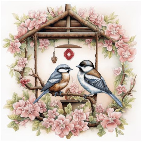 cukol cukol Kreuzstich Set Vorgedruckt Vögel, Tiere Stickvorlagen Stickbilder Vorgedruckt Kreuzstich Stickpackungen Stickpackung Cross Stitch Embroidery Kit Stickset Sticken Set Erwachsene Anfänger