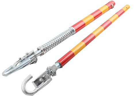 ECUTEE Barra di Traino di Sicurezza, Barra di Traino 3T per Auto con Ammortizzazione per Trainare Auto Veicoli in Avaria Asta da Rimorchio, Forza Trazione 3000 kg, Lunghezza 175cm