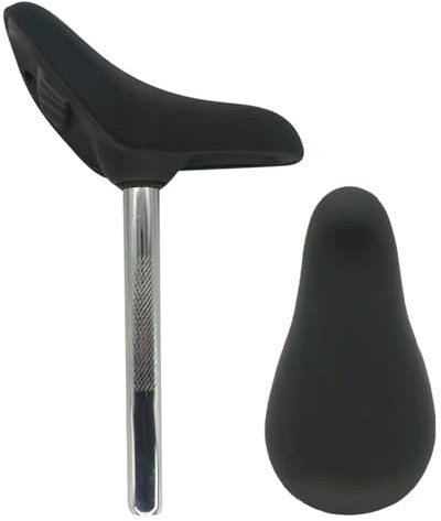 ycezw Ersatz-Fahrradsitz für Kinder, Balance-Fahrradsitz, Austausch des Fahrradsitzes, Sattelstütze integrierter weicher PU-Ersatzsitz für Kinder, Mädchen, alle Kinderfahrräder