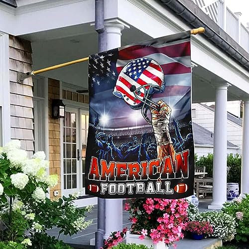Hanging Flag Amerikanische Flagge American Football Flagge Stolz Durable Flaggen Uv-Beständig Fahnenkette Flaggen Für Dekoration Hof Bar 70X102Cm