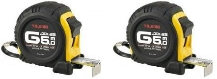 Tajima G5P50MY Mètre à ruban antichoc 5 m x 25 mm (Lot de 2)