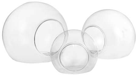 JOINPAYA 3 Stück Wandmontiertes Aquarium Aus Glas Wohnkultur Hängevase Pflanzenterrarium Einzigartige Blumenvase Blumenanordnung Vase Glasvase Transparent Glas Mit Hohem Borosilikatgehalt